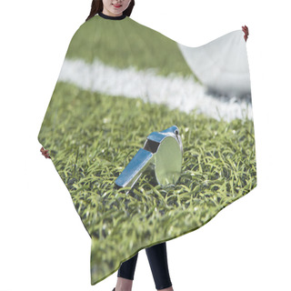 Personality  Whistle And Soccer Ball Hair Cutting Cape