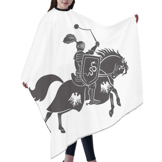 Personality  Teutonic Knight On Horse Hair Cutting Cape
