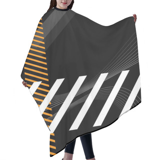 Personality  Grungy Stripes Layout Hair Cutting Cape