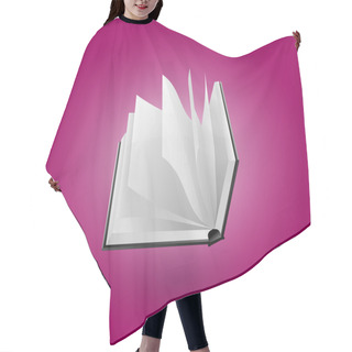 Personality  Open Vector Notebook,  Vector Illustration   Hair Cutting Cape