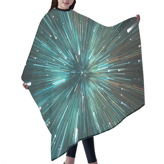 Personality  Time Warp, Traveling In Space. Time Dilation Hair Cutting Cape