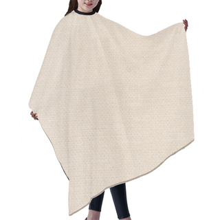 Personality  Grey Background With Canvas Texture Imitation, Top View Hair Cutting Cape