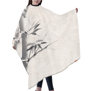 Personality  Bamboo In Sumi-e Style Hair Cutting Cape