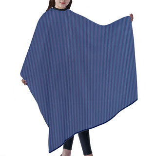 Personality  Dark Blue Cardboard Texture Hair Cutting Cape