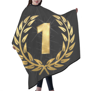Personality  Golden Laurel For First Place Hair Cutting Cape
