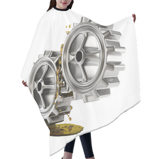 Personality  Lubricated Gears Hair Cutting Cape