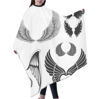 Personality  Set Of Detailed Wing Hair Cutting Cape