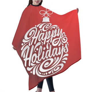 Personality  Greeting Card With Christmas Ball Hair Cutting Cape