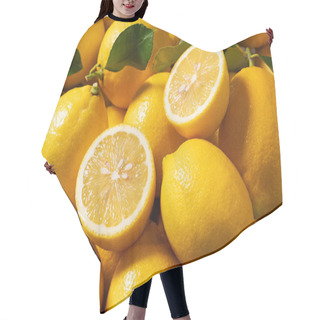 Personality  Lemons Placed And Cut All Over The Screen. Lemon Backgrounds Web Graphics Hair Cutting Cape