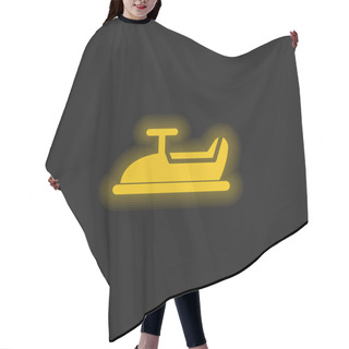 Personality  Baby Car Ride Yellow Glowing Neon Icon Hair Cutting Cape