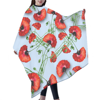 Personality  Poppies Pattern Hair Cutting Cape