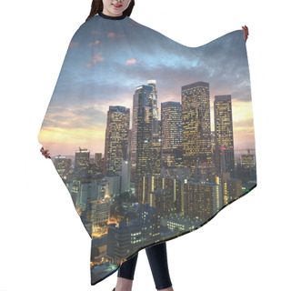 Personality  Los Angeles Downtown At Sunset, California Hair Cutting Cape