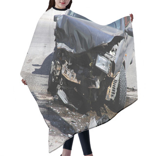 Personality  Crashed Car Hair Cutting Cape