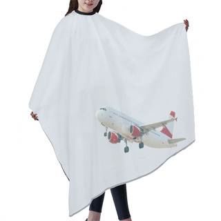 Personality  Aeroplane Taking Off With Cloudy Sky At Background Hair Cutting Cape