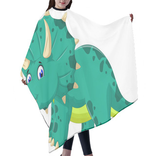 Personality  Cute Triceratops Cartoon For You Design Hair Cutting Cape