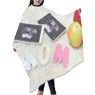 Personality  Mom Word And Ultrasound Scans Hair Cutting Cape