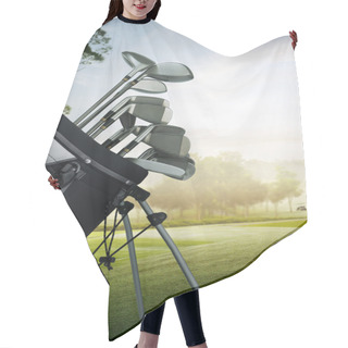 Personality  Golf Equipment On The Course Hair Cutting Cape