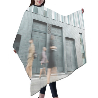Personality  Motion Blur Of People Walking On Street Near Grey Building  Hair Cutting Cape