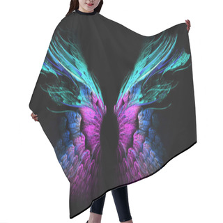 Personality  Blue Butterfly Wings Hair Cutting Cape