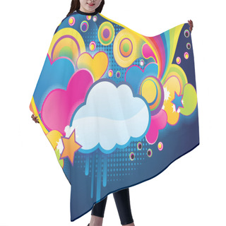 Personality  Funky Cloud Hair Cutting Cape