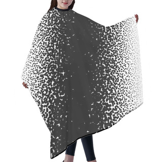 Personality  Irregular Dots Abstract Monochrome Halftone Hair Cutting Cape