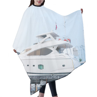 Personality  Yacht In A Maintenance Progress Hair Cutting Cape