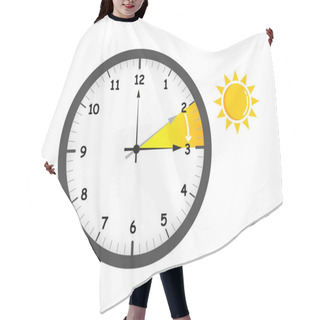 Personality  Summer Time Change For Daylight Saving Wiht Sun Hair Cutting Cape