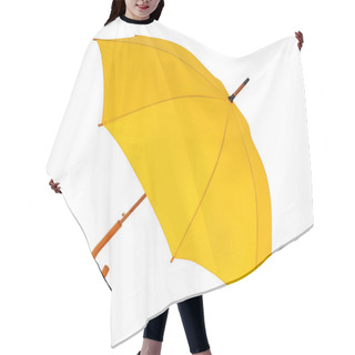 Personality  Yellow Umbrella On A White Background Hair Cutting Cape