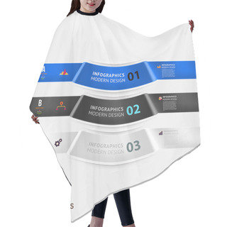 Personality  Modern Infographic Template For Business Hair Cutting Cape