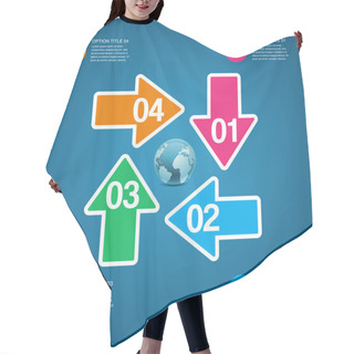 Personality  Vector Set Of Stepps Process Arows Hair Cutting Cape