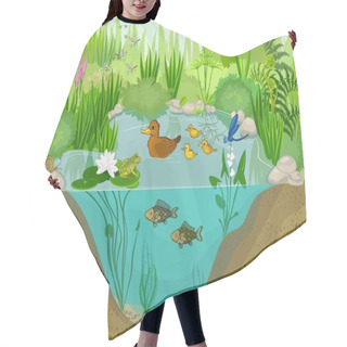 Personality  Ecosystem Of Duck Pond Hair Cutting Cape