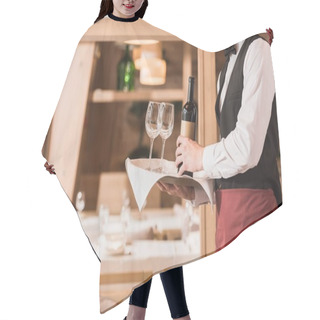 Personality  Waiter With Tray Hair Cutting Cape
