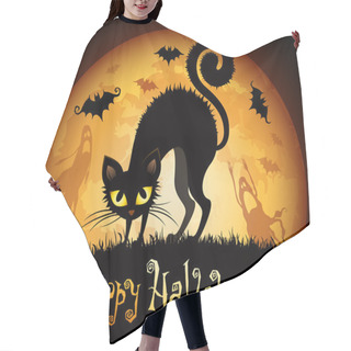Personality  Halloween Illustration Hair Cutting Cape