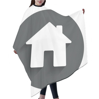 Personality  Home Sign Icon. Main Page Button. Navigation Hair Cutting Cape