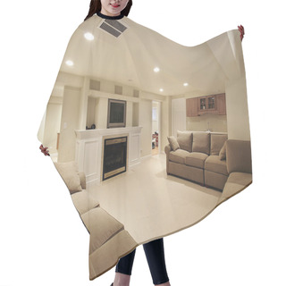Personality  Basement In Luxury Home Hair Cutting Cape