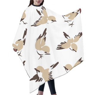 Personality  Bird In Different Style Hair Cutting Cape