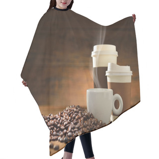Personality  Cups Of Coffee Hair Cutting Cape