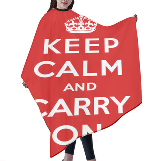 Personality  Keep Calm And Carry On Hair Cutting Cape