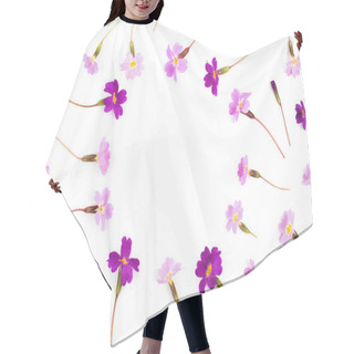 Personality   Frame Made  Of  Purple Flowers Hair Cutting Cape