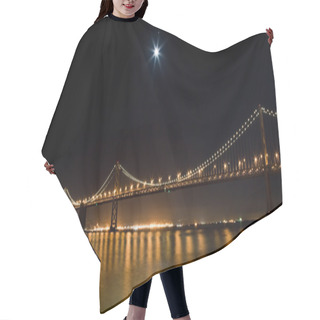Personality  San Francisco Bay Bridge In The Night Hair Cutting Cape