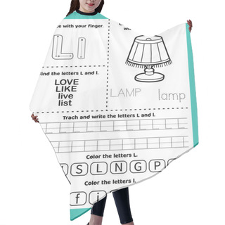 Personality   Letter And Number Tracing Worksheet Hair Cutting Cape