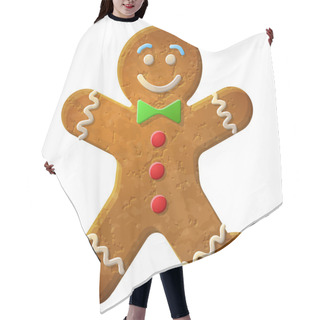 Personality  Gingerbread Man Decorated Colored Icing Hair Cutting Cape