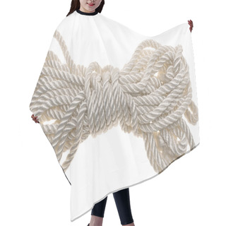 Personality  White Tied Rope Hair Cutting Cape