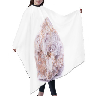 Personality  Macro Mineral Lepidolite Stone On A White Background Hair Cutting Cape