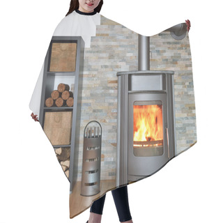 Personality  Wood Fired Stove Hair Cutting Cape