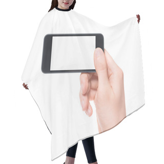 Personality  Taking Photo On Smartphone Hair Cutting Cape