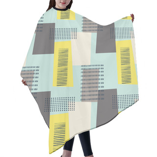 Personality  Pattern With Rectangles, Lines And Dots Hair Cutting Cape