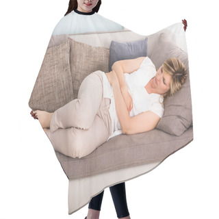 Personality  Woman Sleeping On Sofa Hair Cutting Cape