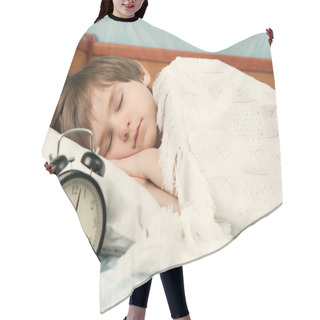 Personality  Sleeping Boy And Alarm Clock Hair Cutting Cape