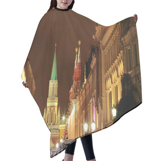 Personality  Christmas Decoration In Moscow, Russia Hair Cutting Cape